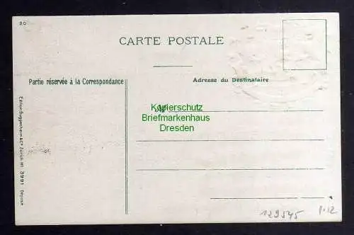 129755 AK Philatelie Postkarte Congo Kongo Wappen geprägt um 1910