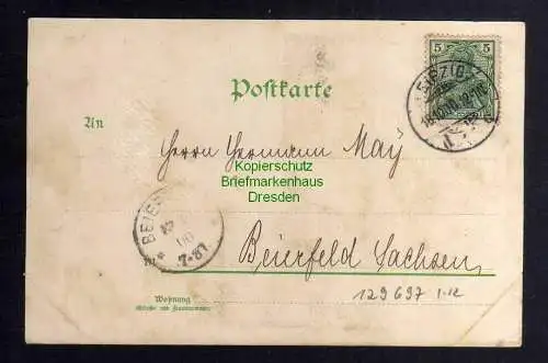 129697 AK Leipzig 1900 Deutscher Patriotenbund z Errichtung eines Völkerschlacht