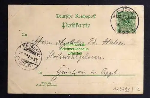 129693 AK Leipzig 1897 Sächsisch Thüringische Industrie u. Gewerbe Ausstellung