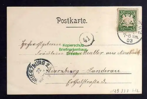 129333 AK Triesdorf Falkenhaus Jägerhaus Gasthaus zum Adler 1903