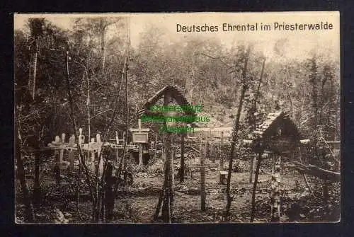 129462 AK Deutsches Ehrenmal im Priesterwalde Feldpost 1915 Verlag Berger Metz