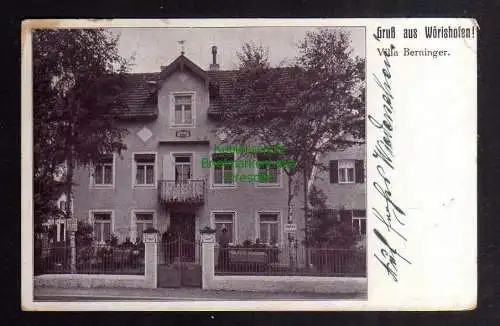 129436 AK Wörishofen Villa Berninger 1918 Feldpost