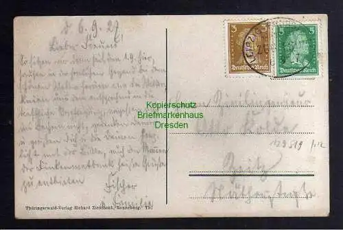 129519 AK Wolfersdorf bei Neustadt Orla 1927 Gasthaus zum Schlüsselgrund
