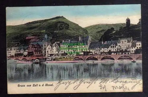 129408 AK Zell an der Mosel 1906 Panorama