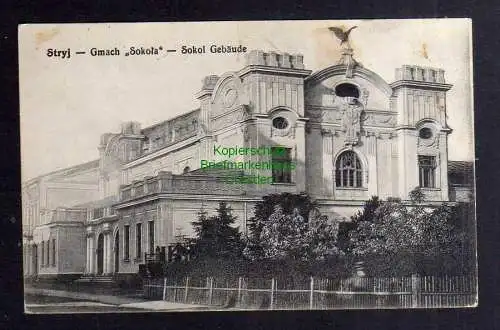 129443 AK Stryj Oblast Lwiw Ukraine 1915 Feldpoststation 151 Gmach Sokola Sokol