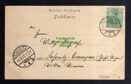 128701 AK Bad Pyrmont Gruss von der Sennhütte 1901