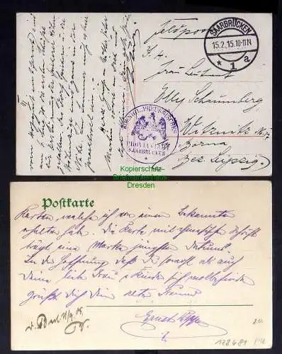 128681 2 AK Spicherer Berg Ostseite 1905 Saarbrücken Historische Goldene Bemm