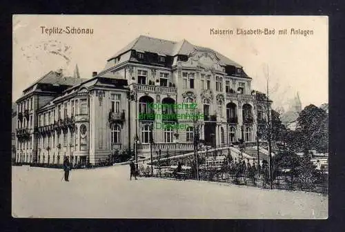 128730 AK Teplitz-Schönau Teplice Kaiserin Elisabeth Bad um 1910