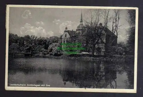 128633 AK Schönhagen Brodersby über Kappeln Schlei 1935 Landschulheim See