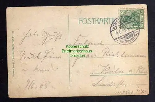 128506 AK Rengsdorf Kr. Neuwied 1908 Kaiser Wilhelmstaße Richtmann