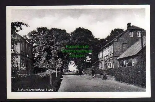 128612 AK Breklum Krankenhaus I und II 1957