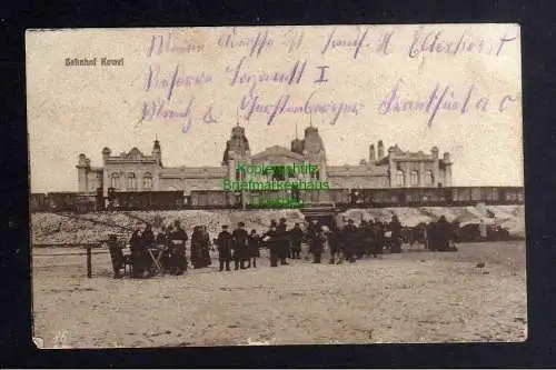 127835 AK Kowel Ukraine Bahnhof Feldpost 1916