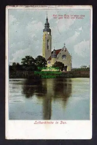 128131 AK Dux Lutherkirche 1906 Duchcov