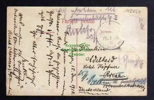 128050 AK Tanger Marokko Soko exterieur et Legation Allemande 1910 Gesandtschaft