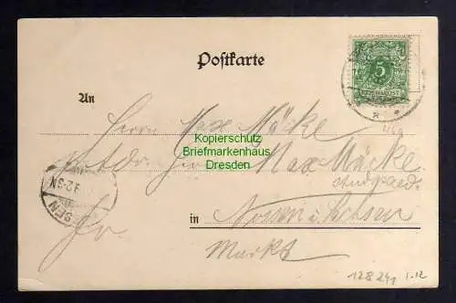 128241 AK Blankenburg Harz Kaiserwarte Großvater 1899