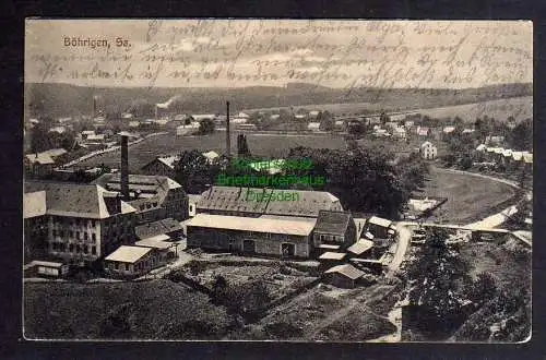 128199 AK Böhrigen Striegistal Fabrik um 1920