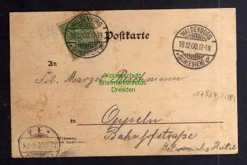 127524 AK Waldenburg Schlesien Schloss Denkmal Bergmann Glück Auf Rathaus 1900