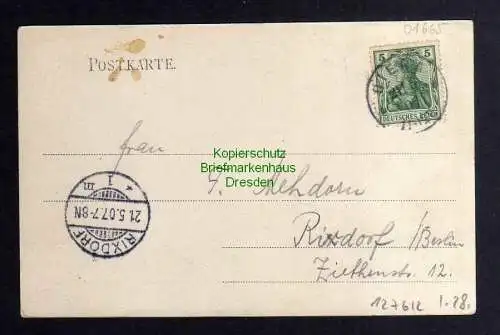 127612 AK Diera bei Meißen 1907 Restaurant Materialwarenhandlung Post