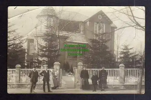 127386 AK Berlin Südende 1912 Fotokarte markante Villa 7 Personen