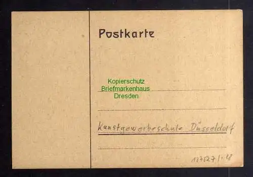 127527 AK Künstlerkarte Kunstgewerbeschule Düsseldorf um 1920