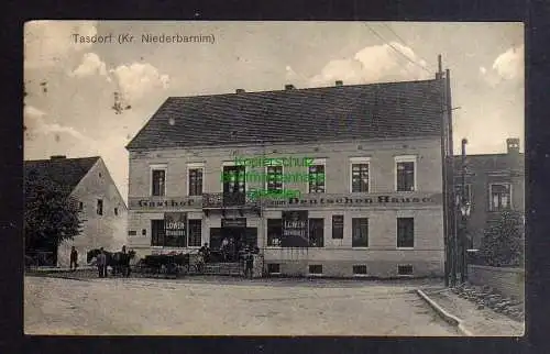 127071 AK Tasdorf Kr. Niederbarnim Gasthof zum Deutschen Haus 1923 Kalkberge