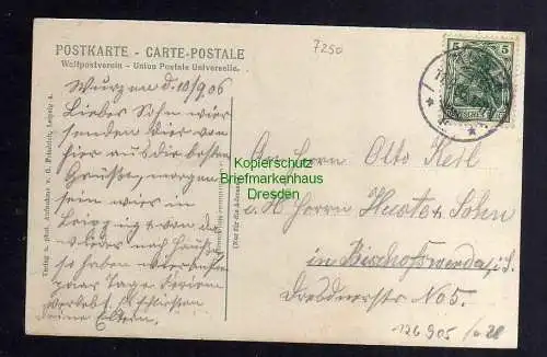 126905 AK Wurzen 1906 Liegenbank Domgasse Tapeten Handlung