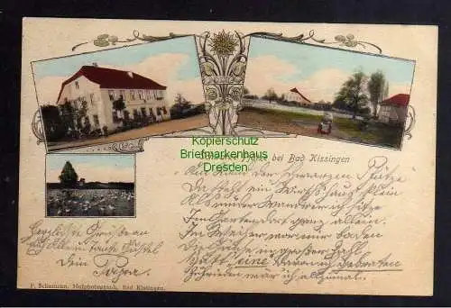 126926 AK Bad Kissingen 1902 Schwarze Pfütze