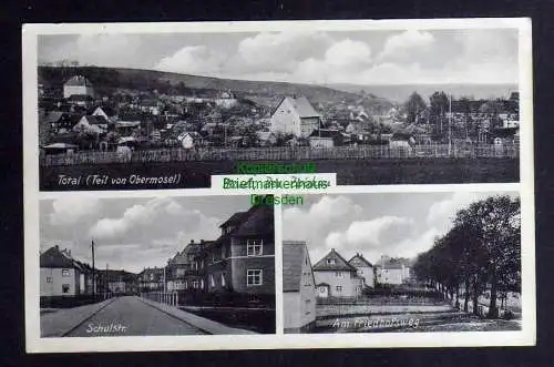 126394 AK Mosel bei Zwickau um 1935 Obermosel Schulstraße Am Friedhofsweg