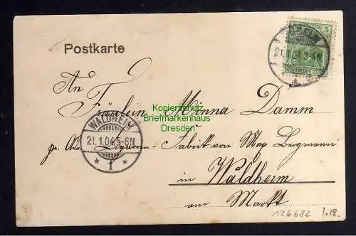 126682 AK Döbeln Königstrasse 1904 Verlag Brück & Sohn 4960