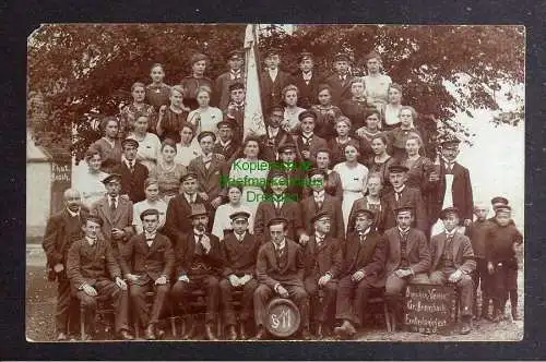 126693 AK Gr. Brembach Großbrembach Buttstädt Fotokarte 1920 Burschen Verein