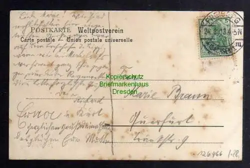 126466 AK Freiberg Sachsen Schloss Freudenstein Kgl. Bezirks Steuereinnahme 1905