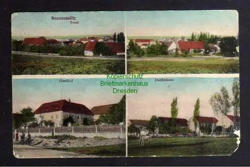 126253 AK Neuseußlitz Neuseusslitz 1913 Gasthof Dorfstraße Total