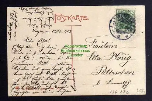 126272 AK Wurzen 1907 Liegenbank Restauration zum Ratskeller Tapeten Handlung