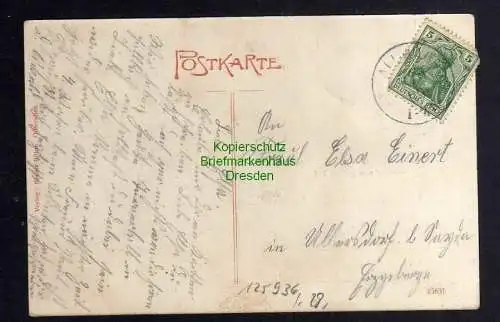 125936 AK Kleinneuschönberg b. Olbernhau Gasthof zum grünen Tal 1909