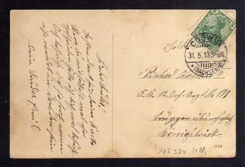 125394 AK Coswig Schlachthof Restaurant 1913