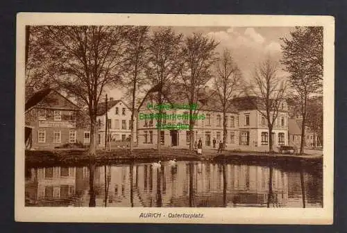 125425 AK Aurich 1911 Ostertorplatz Holz und Baumaterialien