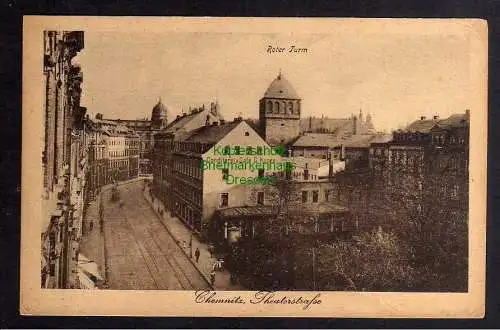 124979 AK Chemnitz Theaterstraße Roter Turm Conditorei & Cafe Kunze