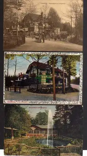 124985 3 AK Chemnitz Waldschänke im Zeissigwalde 1906 Pelzmühle Siegmar