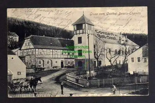 125572 AK Demitz-Thumitz Gasthof1913 Concert- und Ball Saal