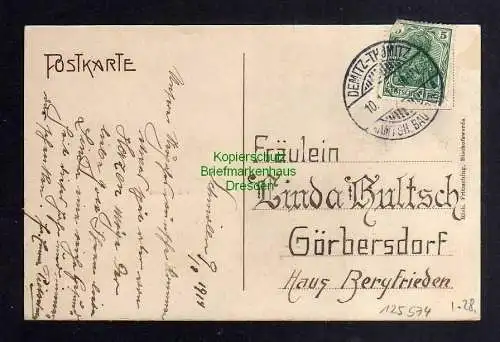 125574 AK Schmölln Bez. Dresden 1914 Materialwarenhandlung Frenzel