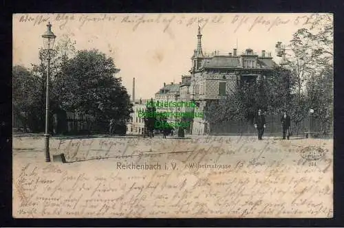 124936 AK Reichenbach i. V. Wilhelmstrasse 1908