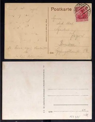 125385 2 AK Deutsch Krone Walcz Buchwald Klotzow 1919 Schloßsee