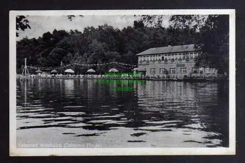 124852 AK Dahlener Heide Naturbad Waldteich 1941 Wurzen Schmannewitz