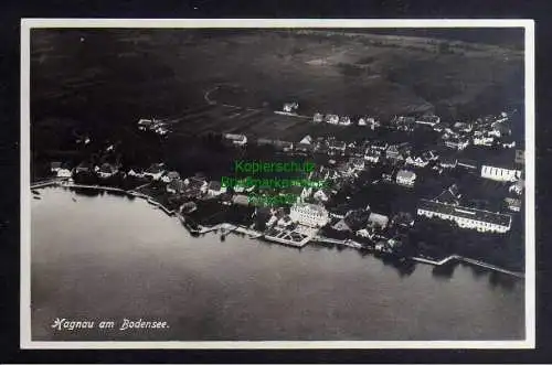 124735 AK Hagnau am Bodensee um 1930 Luftbild Fliegeraufnahme Fotokarte