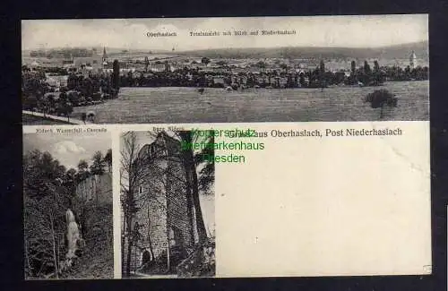 124682 AK Oberhaslach Post Niederhaslach Elsass Burg Nideck Wasserfall um 1915