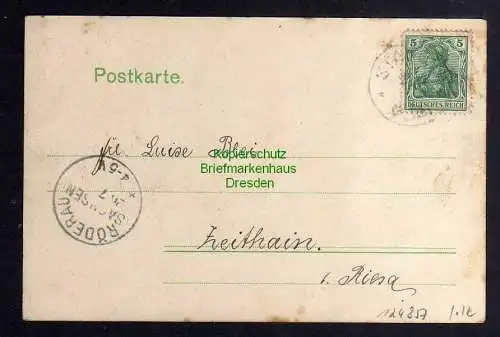 124857 AK Staucha Panorama mit Kircheum 1905 Brück & Sohn 2788