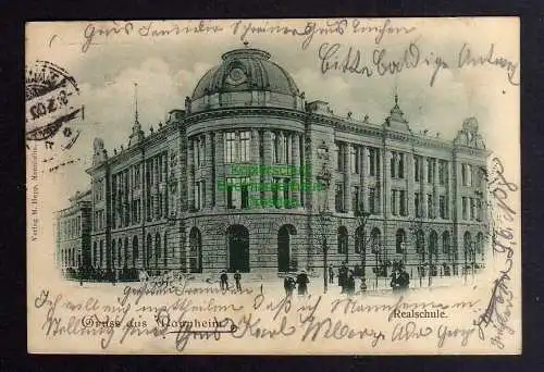 124367 AK Mannheim 1900 Realschule