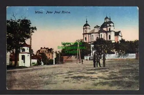 124157 AK Wilna Vilnius 1917 Peter Paul Kirche