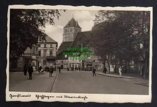 123983 AK Greifswald Schuhhagen mit Marienkirche Fotokarte um 1935