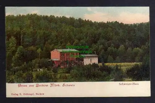 124446 AK Buckow Märkische Schweiz um 1905 Schweizer Haus